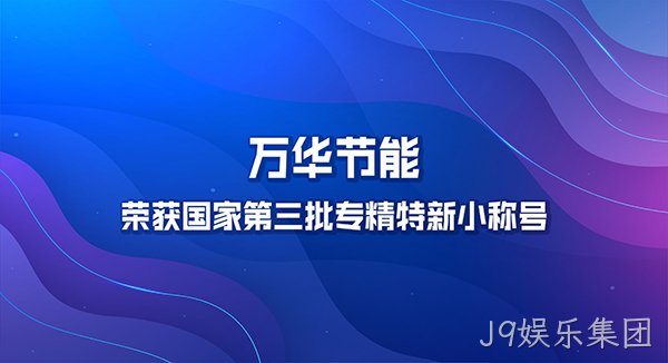 J9娱乐集团荣获国家第三批专精特新小巨人称号
